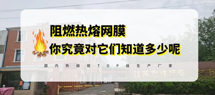 惠洋膠粘為你揭開阻燃熱熔膠網(wǎng)膜的真面目